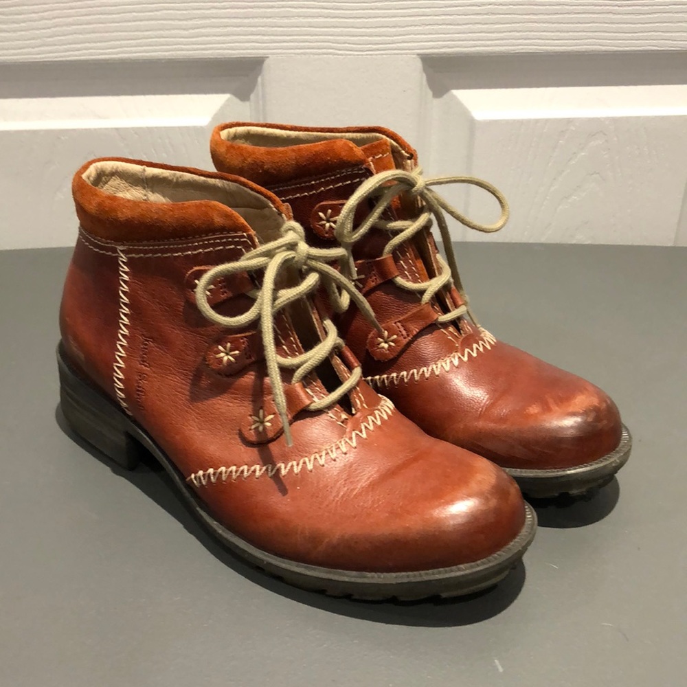 Josef Seibel | EUC Leather Brown/Burnt Orange Boots